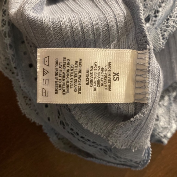 Aeropostale Black & Blue Lacey Crop Bundle Top Sz XS - Picture 8 of 8